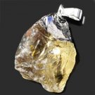 Fashion rough citrine pendant & sterling silver 925 necklace ! Gift & Jewelry