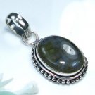 Labradorite stone silver 925 pendant + sterling chain ! Gift Jewelry and Love