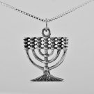 Silver 925 pendant of a candelabrum Menora silver necklace ! Jewelry Gift & love