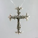 Great sterling pendant of a cross & silver 925 chain