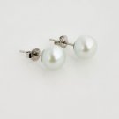 Fashion modern style Akoya salt water pearl lady earrings ! Gift Jewelry & Love