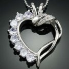 Swarovski Heart style crystal Zircon Pendant Necklace ! Gift Jewelry & Love