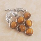 Fashion silver tiger eye grape gemstone pendant & necklace ! Gift Jewelry & Love