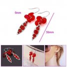 Fashion 18k GP elegant swarovski crystal lady earrings ! Gift Jewelry and Love