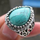 Fashion Thailand silver ring green Turquoise stone size 8 ! Gift Jewelry & Love