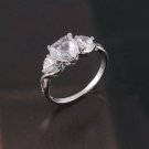 18K GP special design style Ring with zircons size 9 ! Gift Jewelry & Love