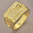 Fashion desaign real gold filled cubic zircon man size 11 ! Gift Jewelry & Love