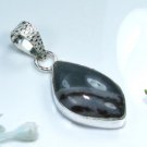 Jasper stone silver 925 pendant + sterling necklace ! Gift Jewelry & Love