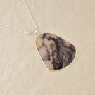 Fashion silver necklace set sea jasper gemstone pendant ! Gift Jewelry & Love