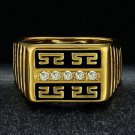 Fashion desaign 18k gold filled cubic zircon man ring size 9 ! Gift & Jewelry