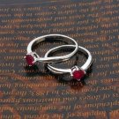 18K Gold Plate beautiful style red zircon Ring size 6 ! Gift Jewelry & Love