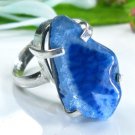 Pretty fine drusy druzy silver stamp 925 ring size 7 ! Gift Jewelry & Love