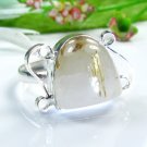 Fine pretty Rutilated Quartz silver 925 ring size 7 3/4 ! Gift Jewelry and Love