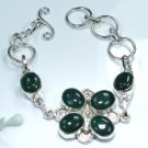 Pretty fashion green Aventurine sterling 925 bracelet ! Woman & Man gifts