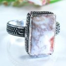 Pretty Jasper silver stamp 925 ring size 9 1/4 ! Gift Jewelry and Love