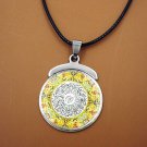 Fashion stainless steel allah quran islam pendant & chain ! PU Leather Chain