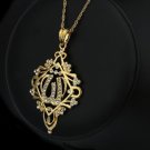 Fashion special 24k gold plated allah islam pendant & necklace ! Gift & Jewelry