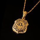 Fashion 18k gold plated allah islam Pendant & Necklace ! Love Gift & Jewelry