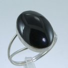 Quality silver ring set Onyx gemstone size 5 1/2 ! Gift sterling Jewelry & Love