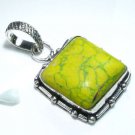 Mosaic jasper silver 925 pendant + sterling necklace ! Gift Jewelry & Love