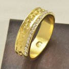 Fashion desaign real gold filled cubic zircon man ring size 7.5 ! Gift & Jewelry
