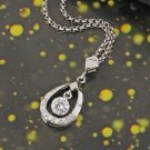 18k gold plated cubic zirconz lady pendant and necklace ! Gift Jewelry & Love