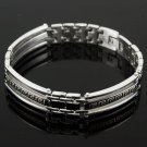 Pretty elegant man 8.27 " Stainless Steel Bracelet ! Gift Jewelry & Love