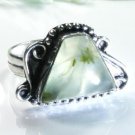 special fashion Prehnite silver 925 ring size 9 3/4 ! Gift Jewelry and Love