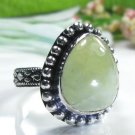 special color fashion Prehnite silver 925 ring size 9 ! Gift Jewelry and Love