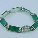 Unique malachite & silver 925 bracelet fine quality ! Woman & Man gifts