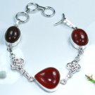 Beautiful Carnelian gemstone silver 925 bracelet ! Gift Jewelry & Love