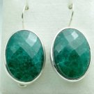 beautiful silver 925 earrings set similar Emerald stone ! Gift Jewelry & Love