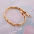 Beautiful elegant 18k yellow gold plated 8" Bracelet ! Woman & Man gifts