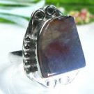 Pretty fine Jasper sterling stamp 925 ring size 7 3/4 ! Gift Jewelry and Love