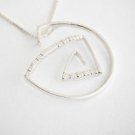 Sterling silver 925 unique art design pendant & necklace ! Gift & Jewelry & Love