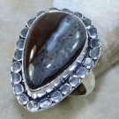 Fashion turtella agate silver woman retro ring size 7 1/4 ! Gift Jewelry & Love