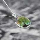Special silver necklace set jasper gemstone pendant ! Fashion Jewelry & Love