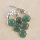 Fashion silver aventurin grape gemstone pendant & necklace ! Gift Jewelry & Love