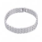 Fashion 18k white gold plated bracelet for man & woman