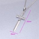 Unique beautiful latin cross zircons pendant necklace ! Gift Jewelry & Love