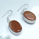 Fine beautiful silver & natural Sun sitara earrings ! Gift Jewelry & Love