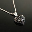 Sterling silver 925 unique heart design pendant & necklace ! Gift Jewelry & Love