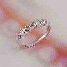 Special 18K gold plated white zircon woman gentle ring ! Gift Jewelry & Love