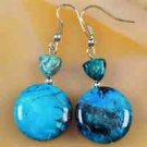 Fashion Mix color Crystal Rivets Round Dangle Earrings ! Gift Jewelry & Love