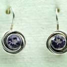 Fine fashion silver 925 earrings set - purple zircon ! Gift Jewelry & Love