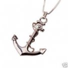 Silver 925 pendant of an anchor & sterling necklace ! Gift Jewelry & Love