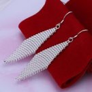 Fashion solid sterling silver woman girl dangle earrings ! Gift Jewelry & Love