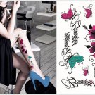 Sexy Waterproof Temporary Fake Tattoos Butterflies Flowers Girls Skin Sticker S3