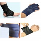 1Pcs black Elastic Sports Bandage Wrap Wrist Knee Elbow Ankle Support Stabilizer Belt 40cm