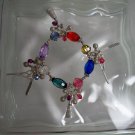 Hairdresser Stylist Vintage charm bracelet with faux stones
